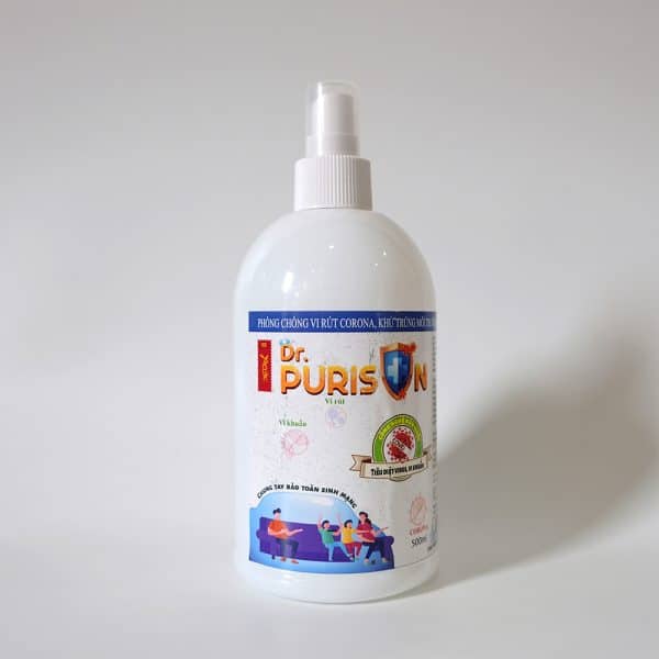 Chai xịt nước Khử khuẩn Dr Purison 500ml-New