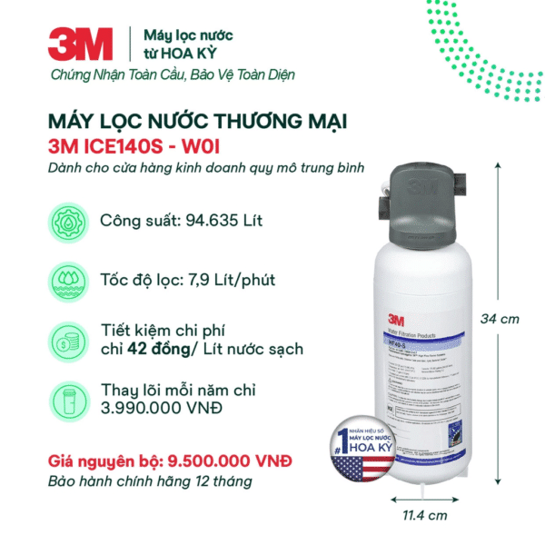 máy lọc nước 3M ICE140S-WOI