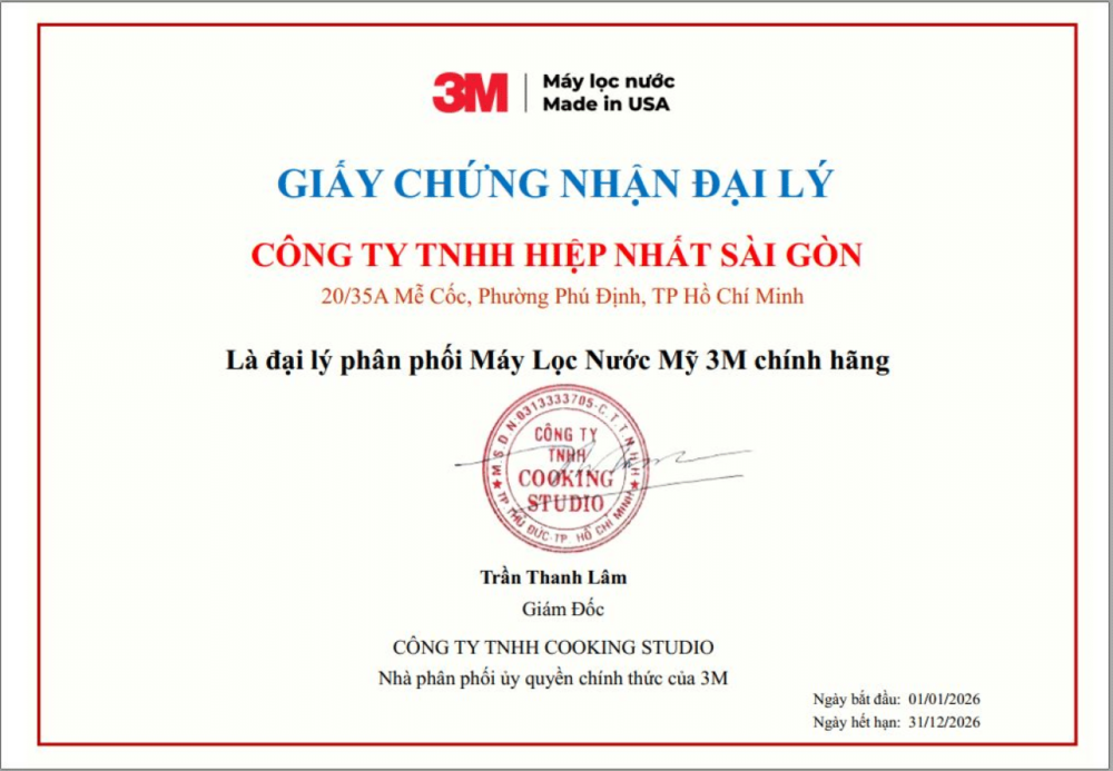 Giay chung nhan dai ly 3M cho cty Hiep Nhat Sai Gon nam 2026 1 e1787303058997